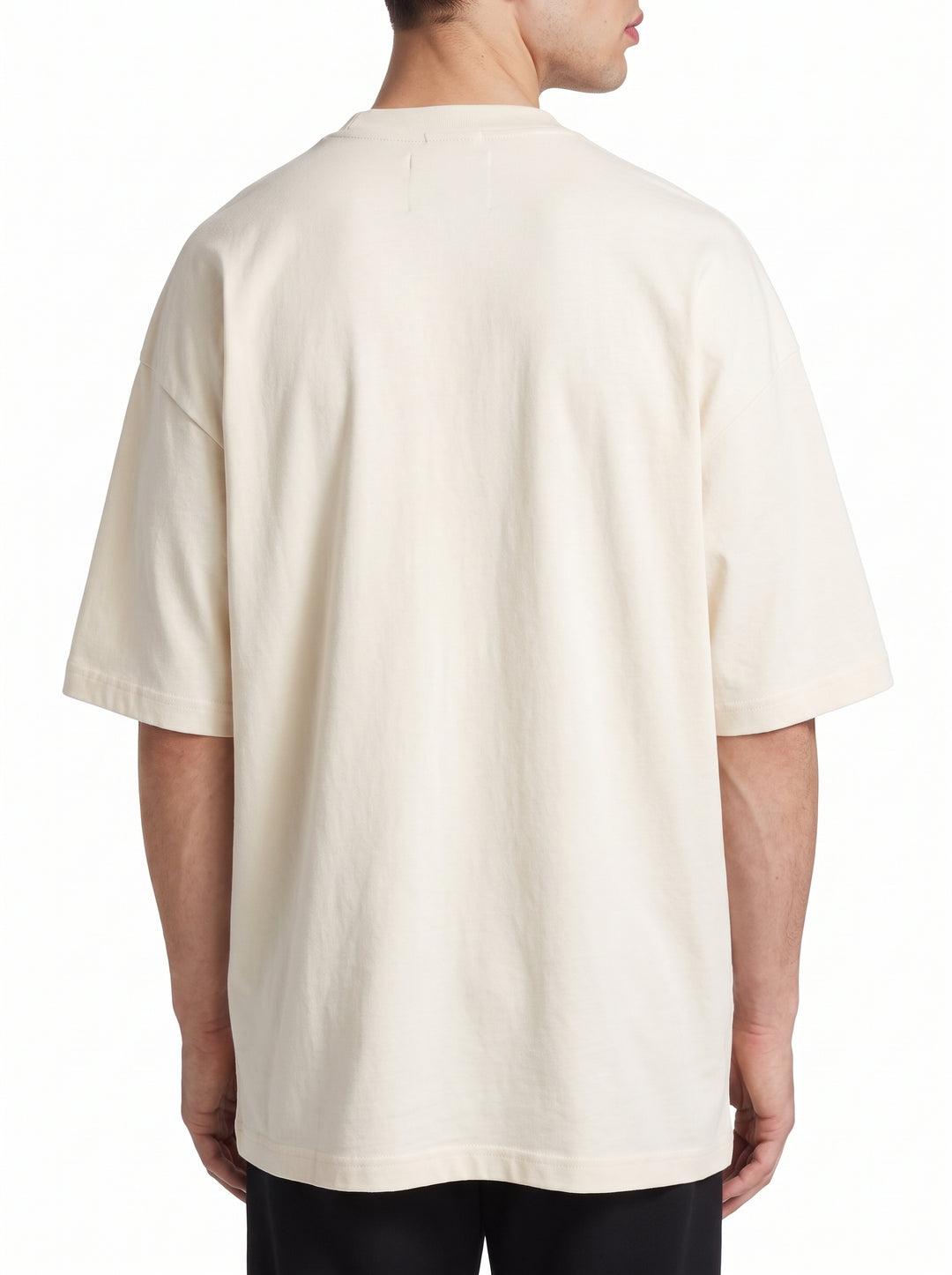T-Shirt Uomo Over Latte in Cotone 