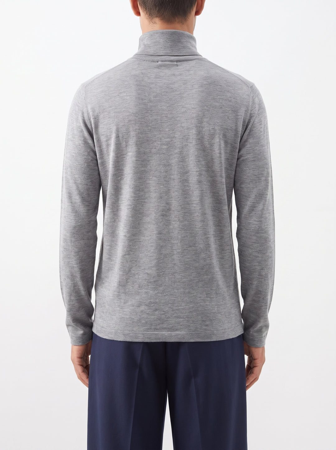Maglia Uomo Lupetto in Cashmere Grigia 