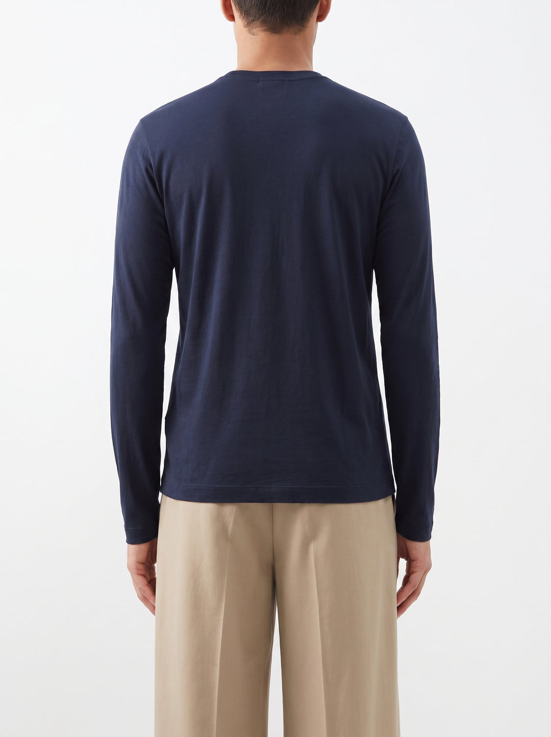 Girocollo Uomo in Cashmere Blu Finezza 18 