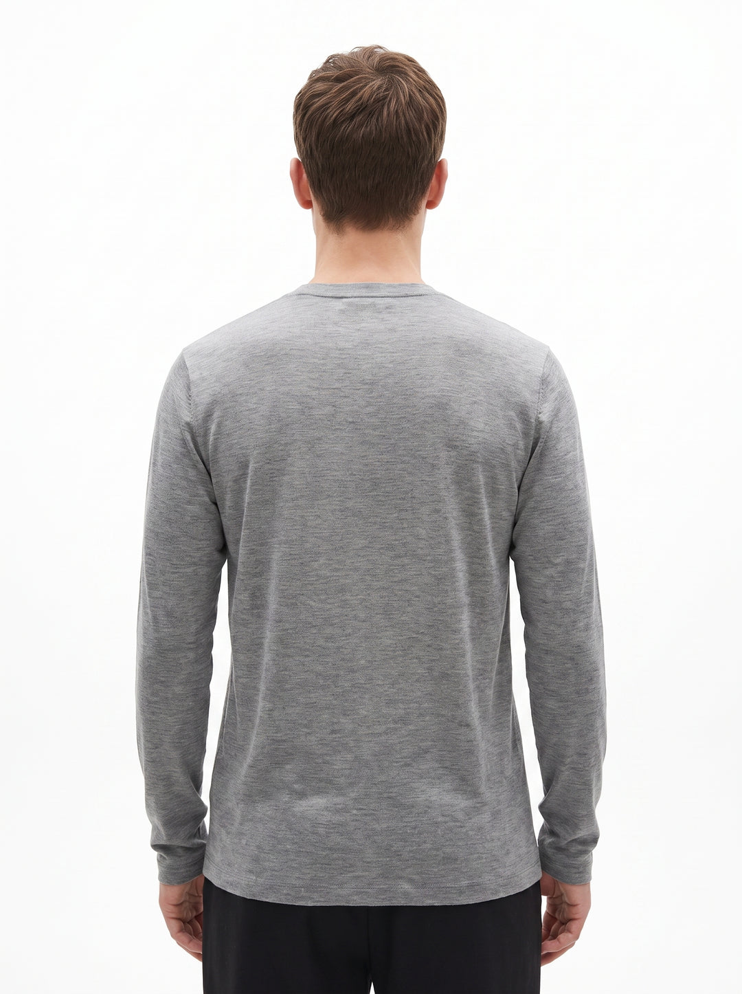 Girocollo Uomo in Cashmere Grigio Finezza 18 