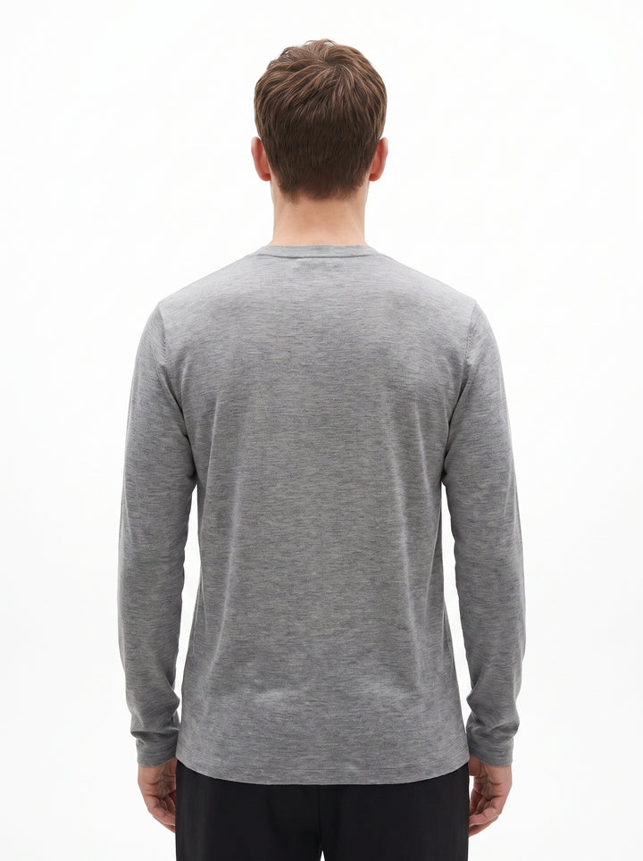 Girocollo Uomo in Cashmere Grigio Finezza 18 