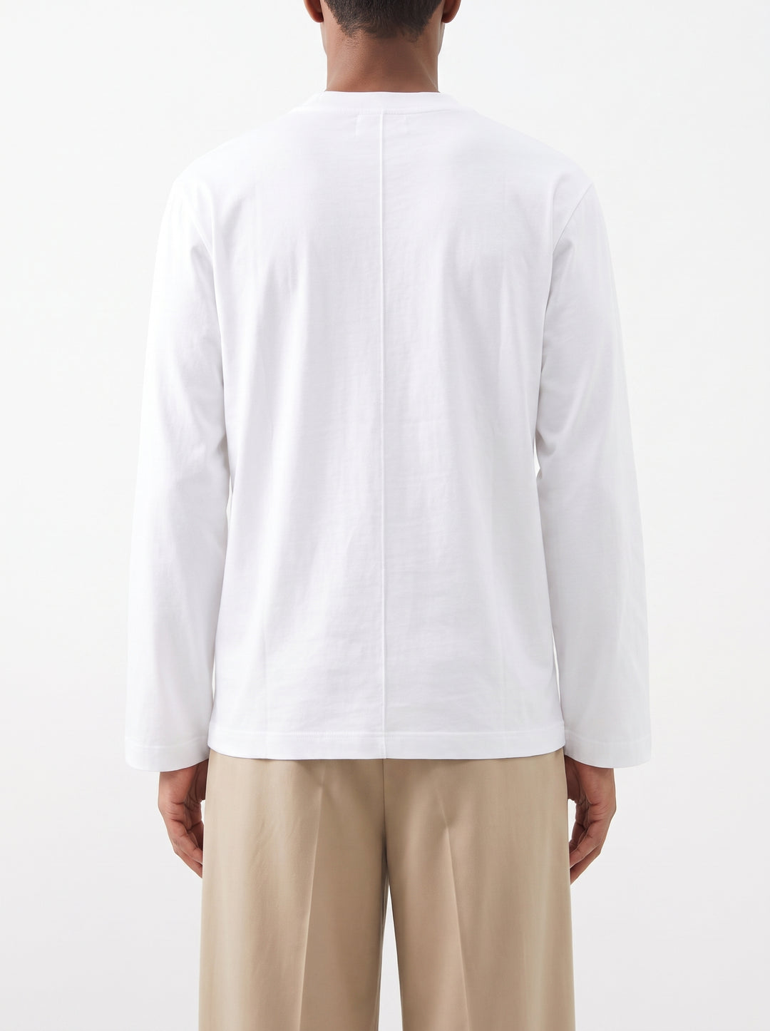 T-Shirt Uomo Longless Latte a Manica Lunga 