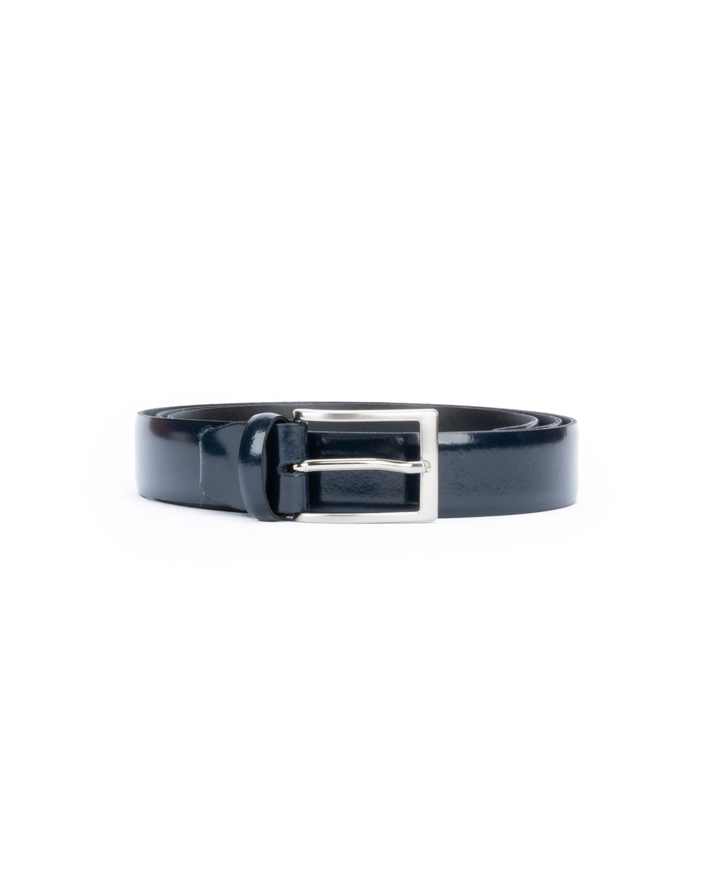 Cintura pelle blu 