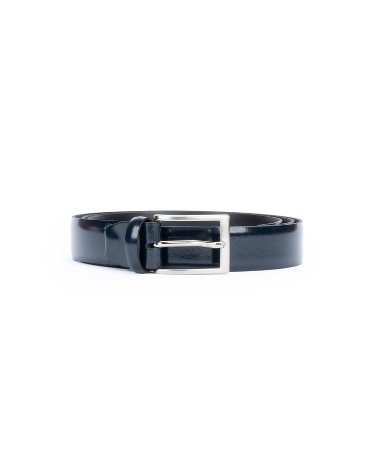 Cintura pelle blu 