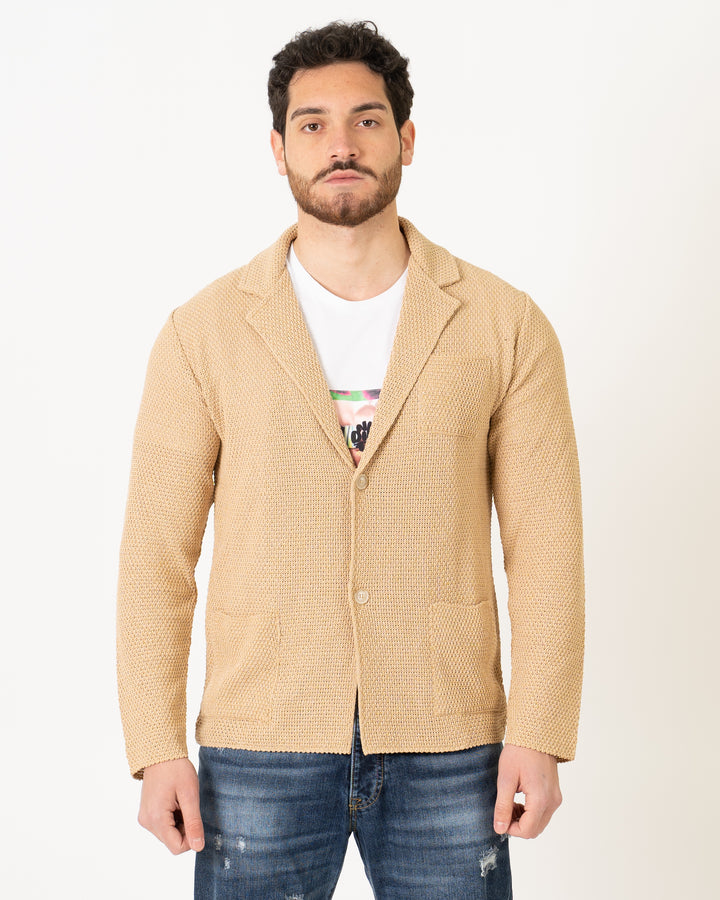 Giacca Maglia Beige 