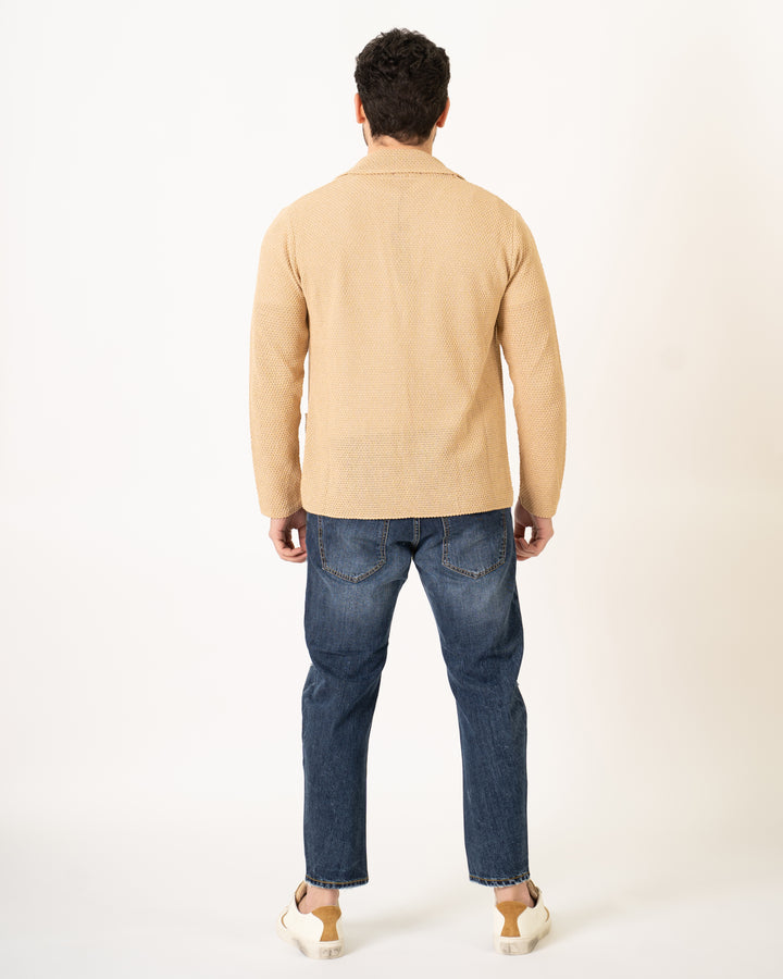 Giacca Maglia Beige 