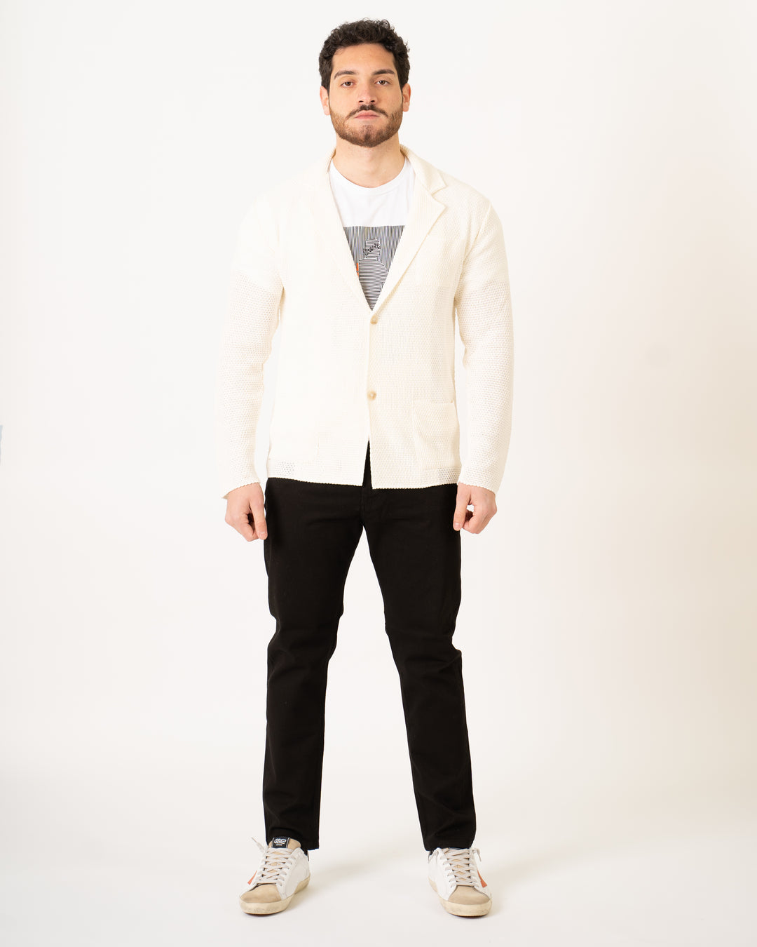 Giacca Maglia Panna 