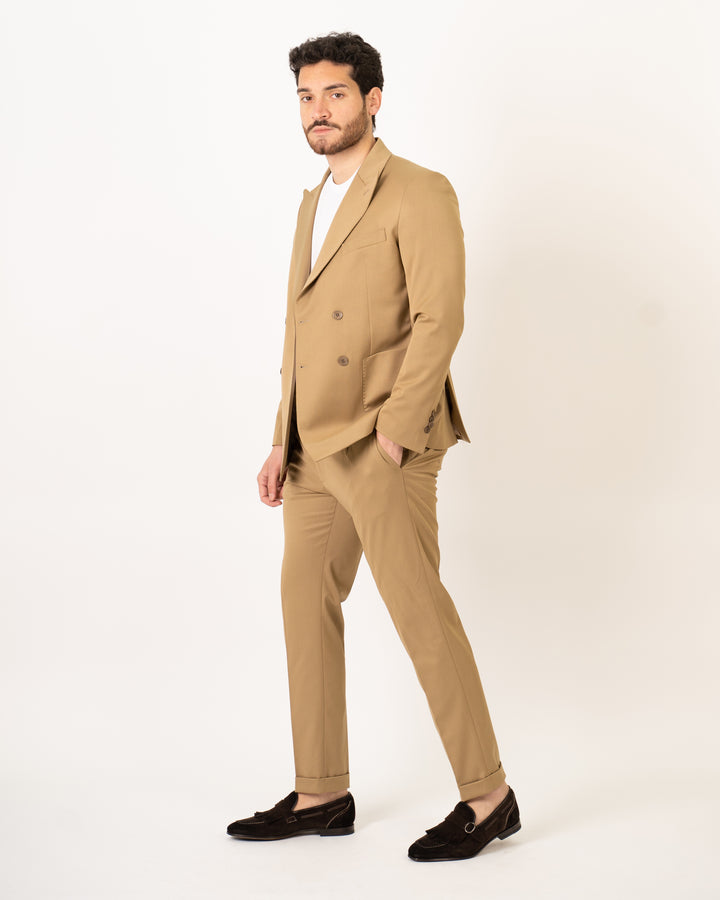 Abito Doppio Petto Beige 