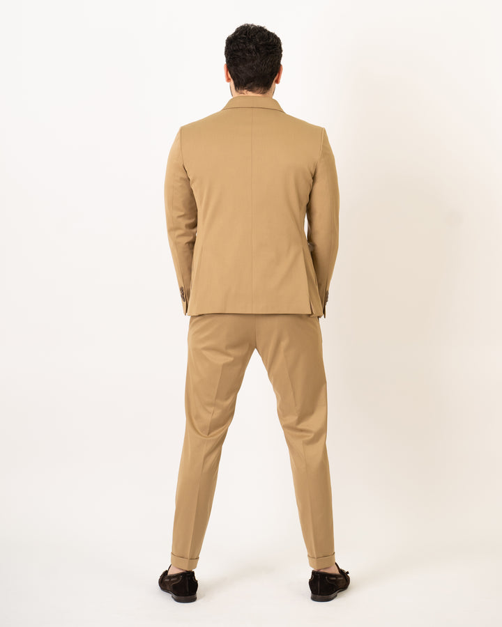 Abito Doppio Petto Beige 