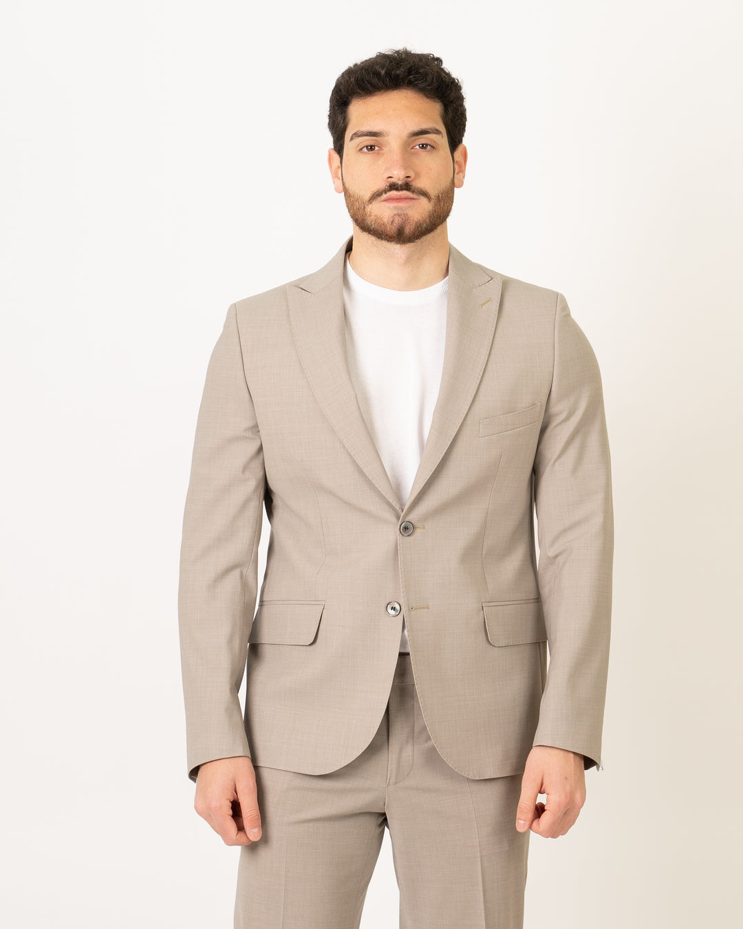 Abito Monopetto Beige 