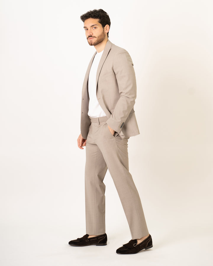 Abito Monopetto Beige 