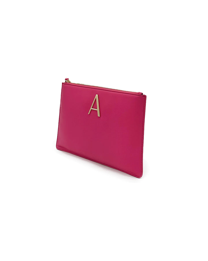 Clutch bag with Zip and Logo