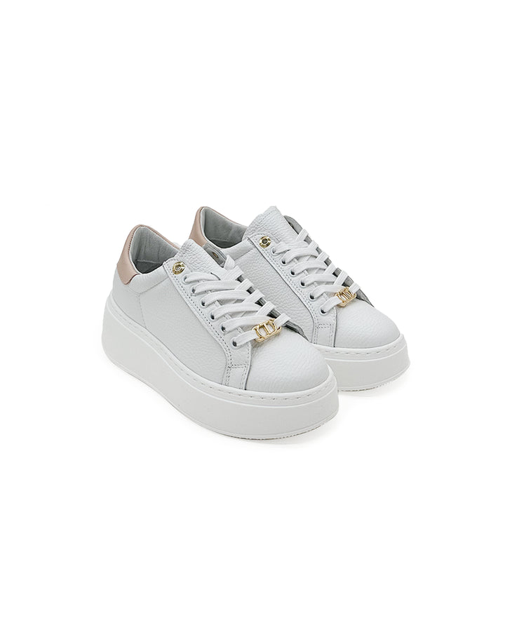 Sneakers Leather White Pink