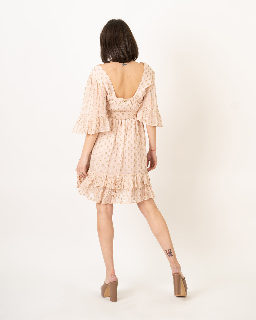 Romantic dress in Georgette