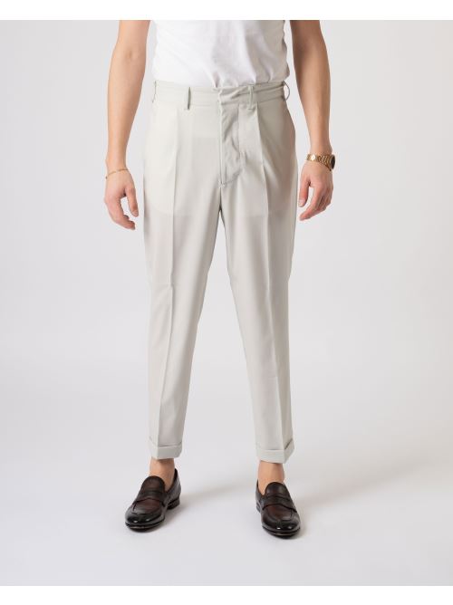 Pantalone Pence Fresco Lana Stucco