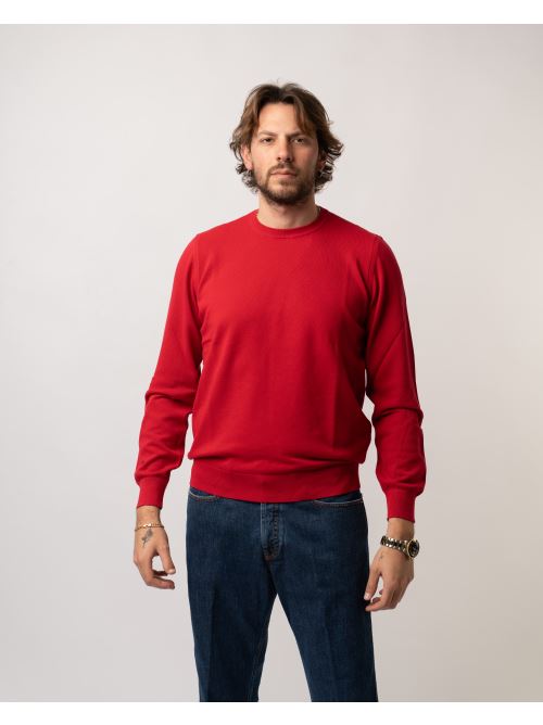 Girocollo piquet Rosso 