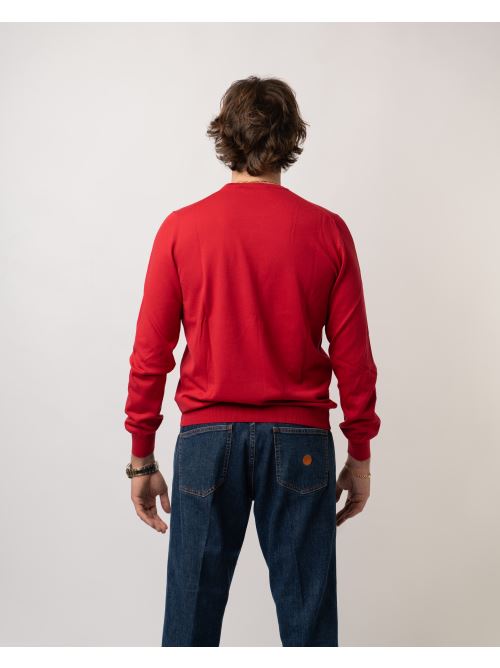 Girocollo Cotone Rosso 