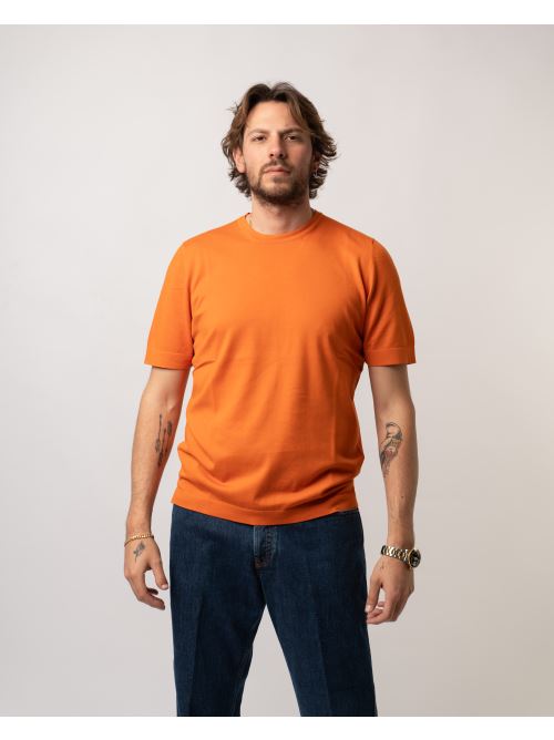 t-shirt crepe arancio