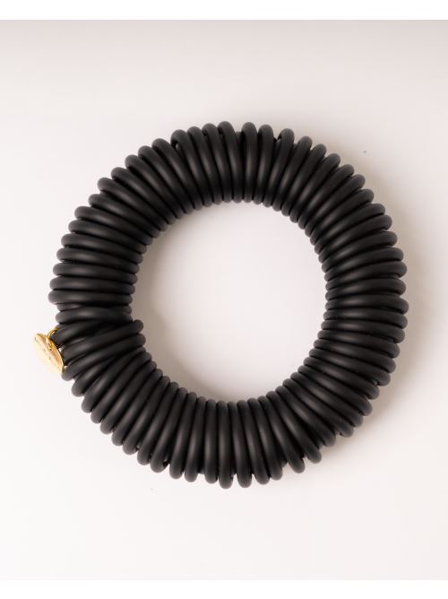 Bracciale cerchi Cauciù nero 