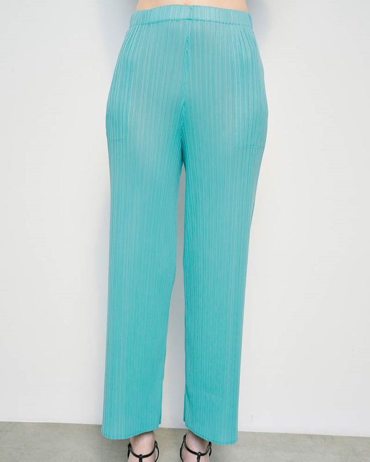 Pantalone plissettato menta