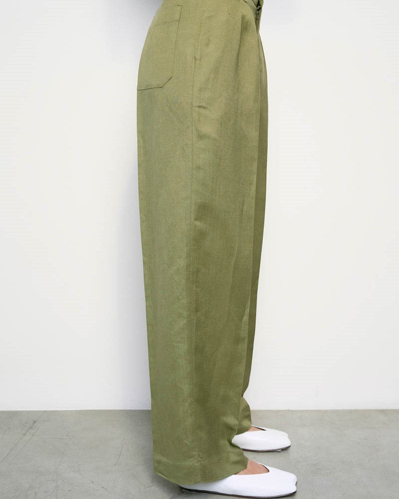 Pantalone Lino verde