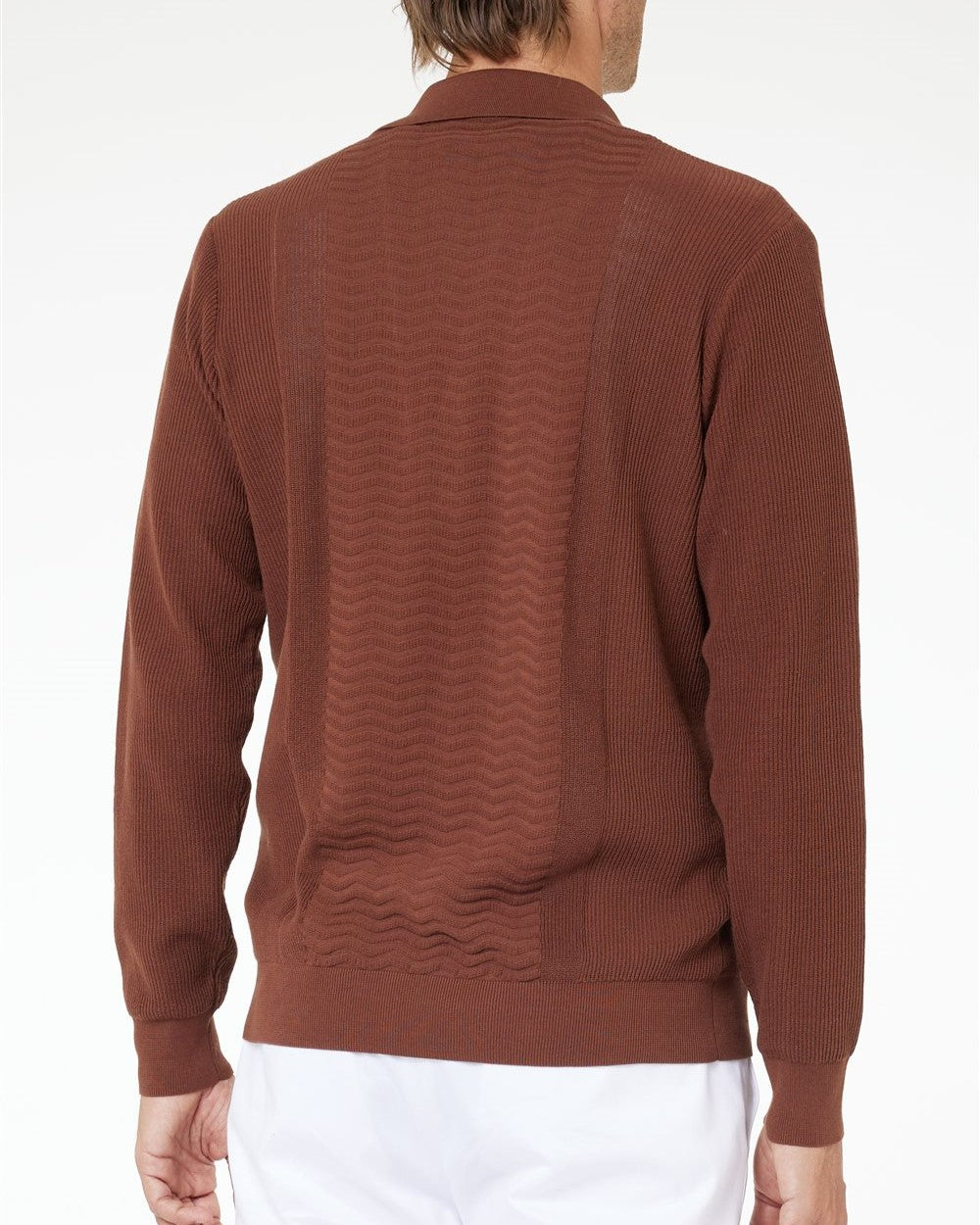 Cardigan Tre bottoni Con tasche Bruciato 