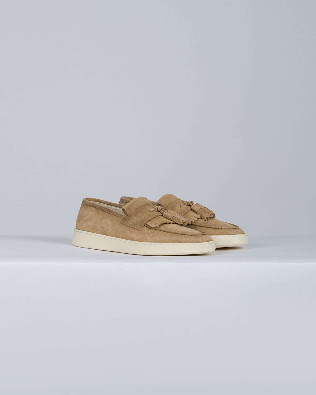 Mocassino camoscio beige 