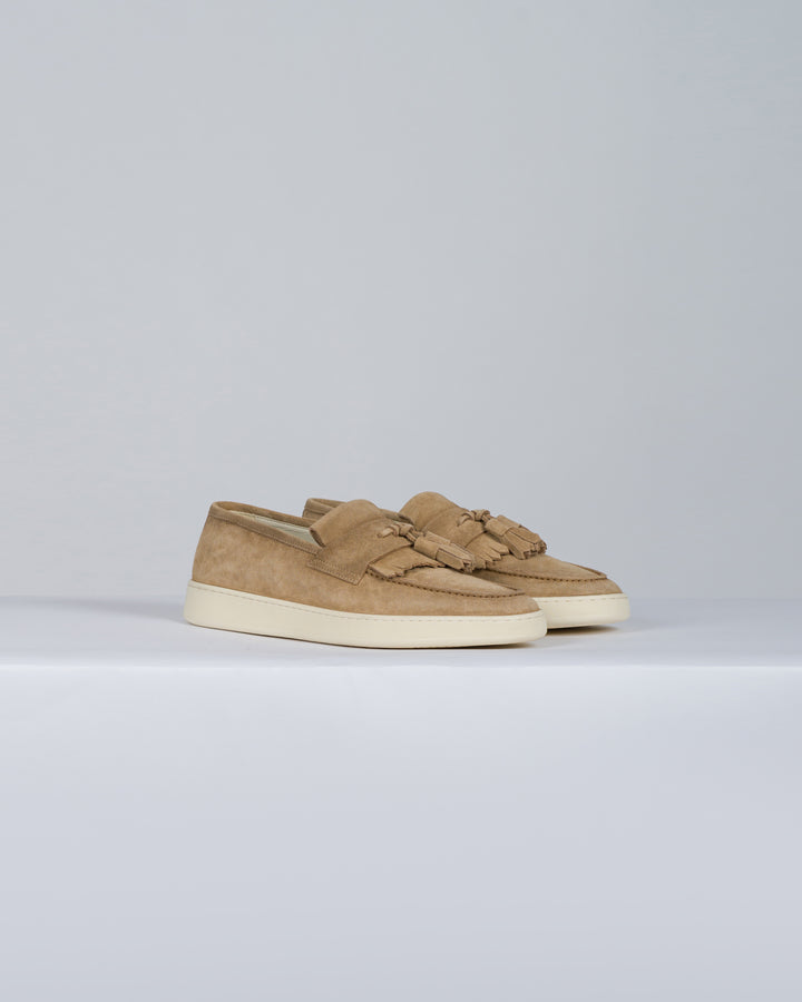 Mocassino camoscio beige 