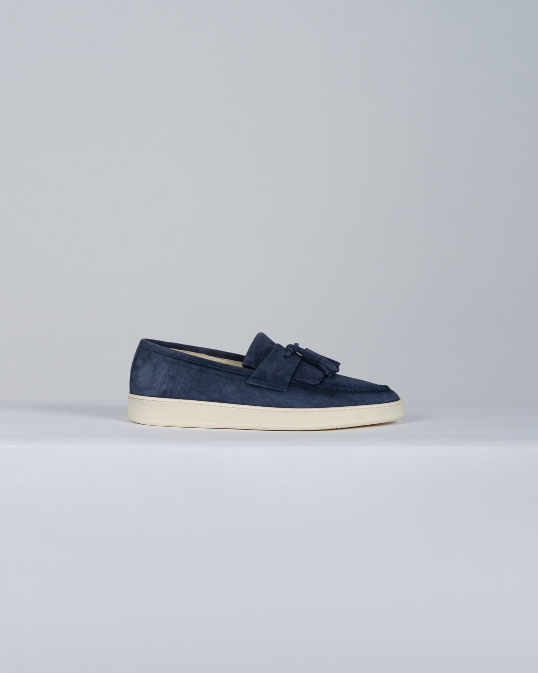 Mocassino camoscio blu 