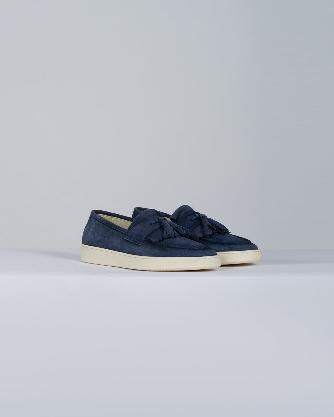 Mocassino camoscio blu 