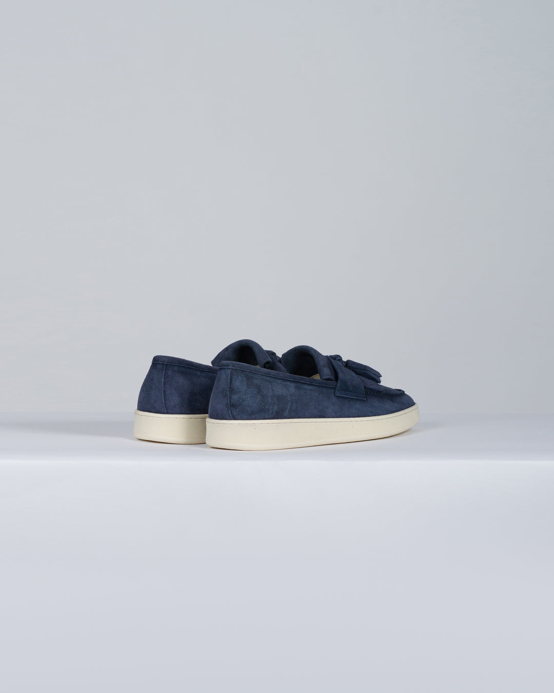 Mocassino camoscio blu 
