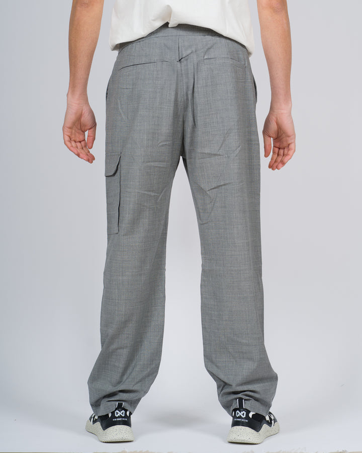 Pantalone over fit grigio 