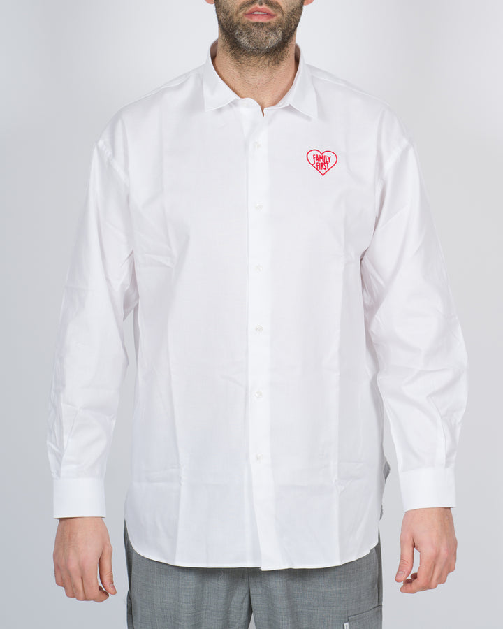 Camicia oxford over bianca 