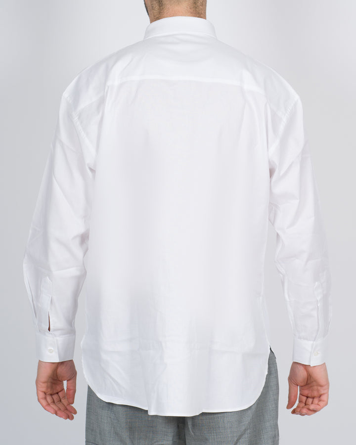 Camicia oxford over bianca 
