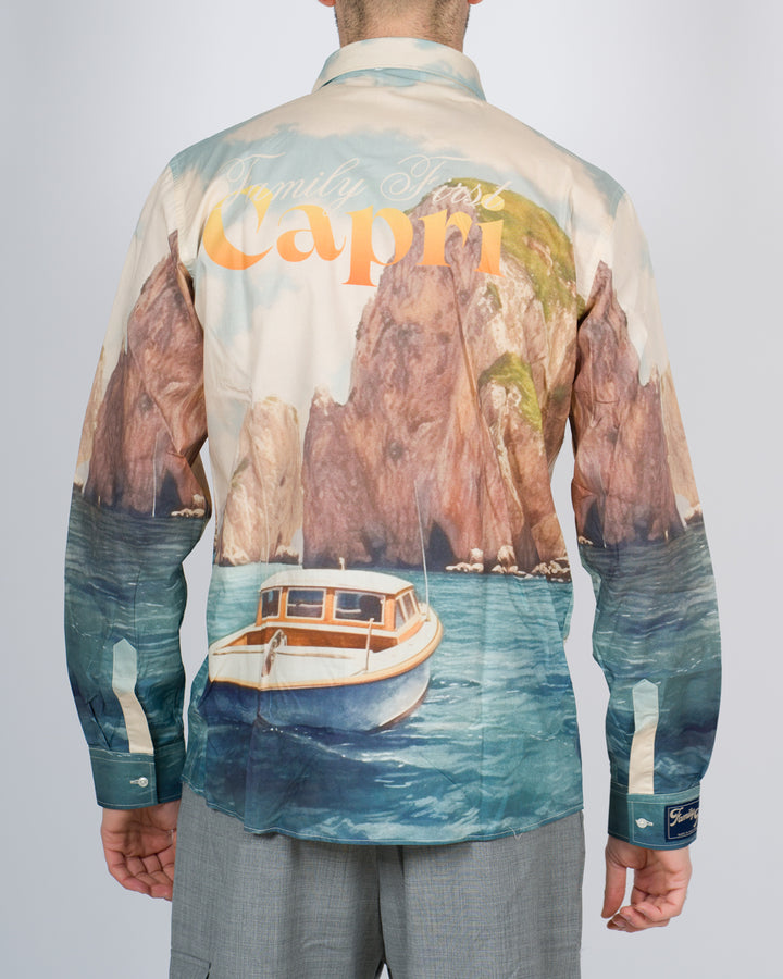 Camicia seta faraglioni capri 