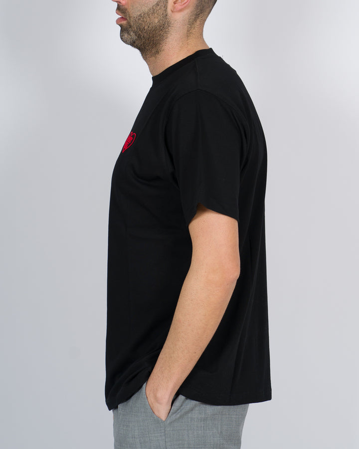 T-shirt cuore nera 