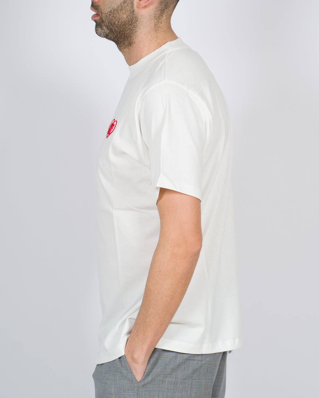 T-shirt cuore bianca 