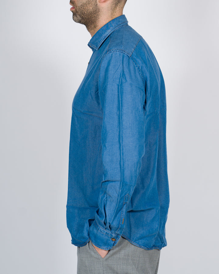Camicia effetto denim scuro 