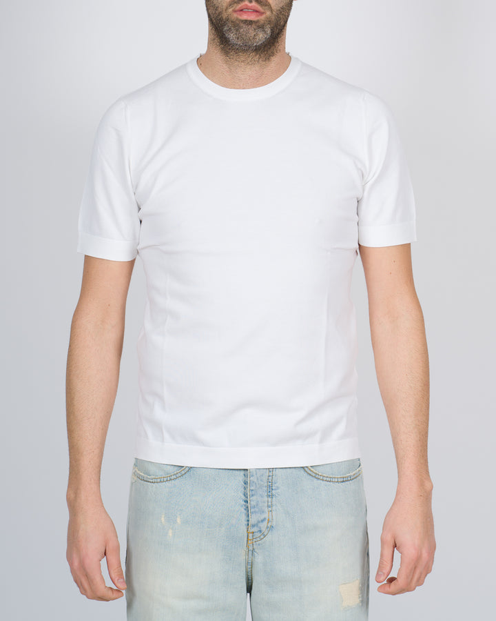 T-shirt cotone crepe bianco 