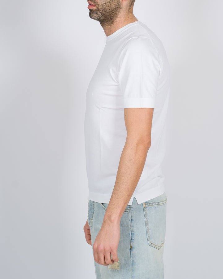 T-shirt cotone crepe bianco 