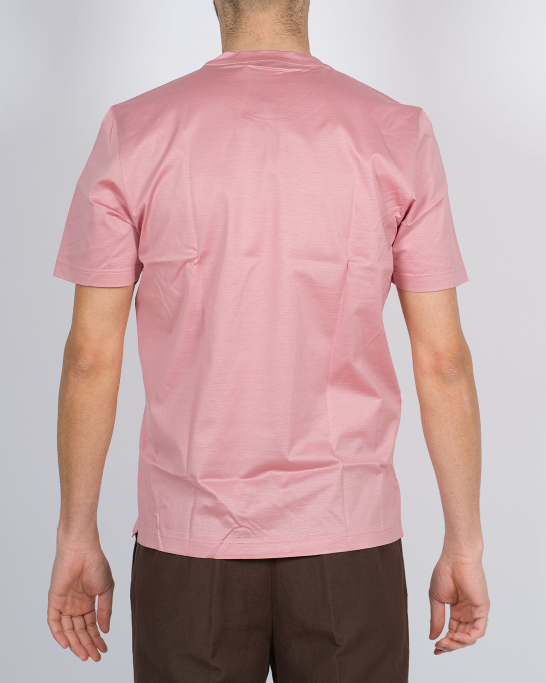 T-shirt filo di scozia rosa 