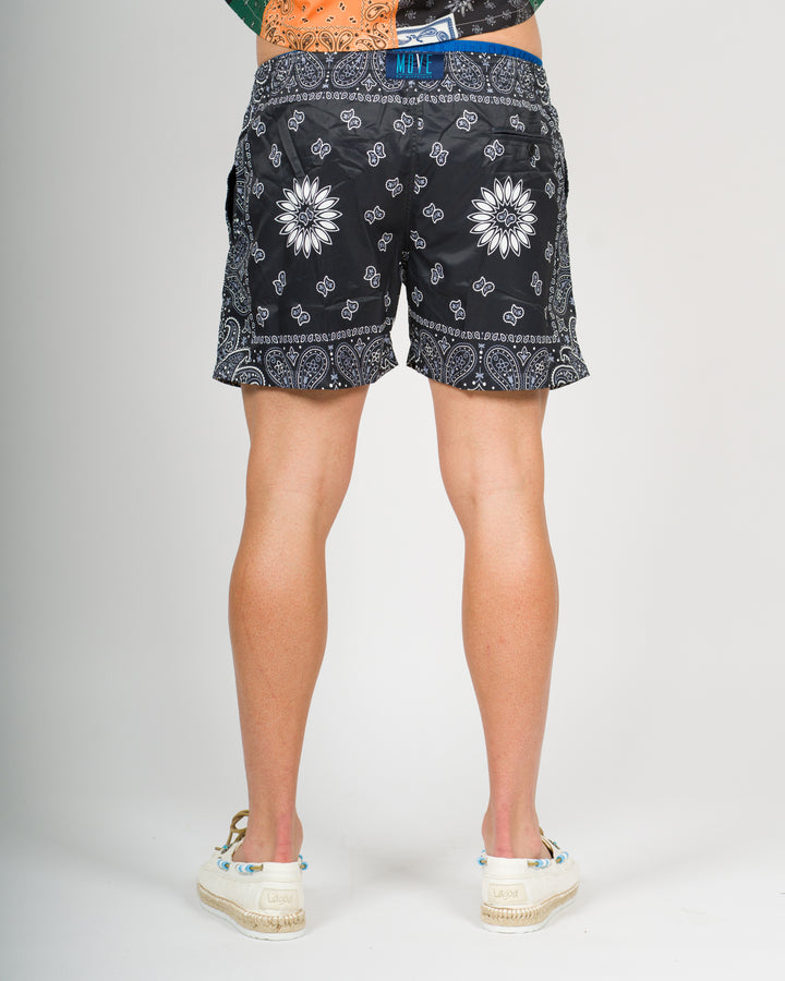 Boxer Saint Vincent Stampato BANDANA NERO<BR/> 