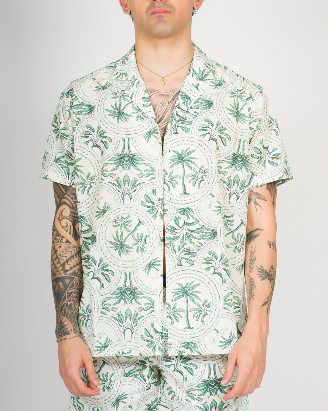 Camicia bowling stampata PRINT L<BR/> 