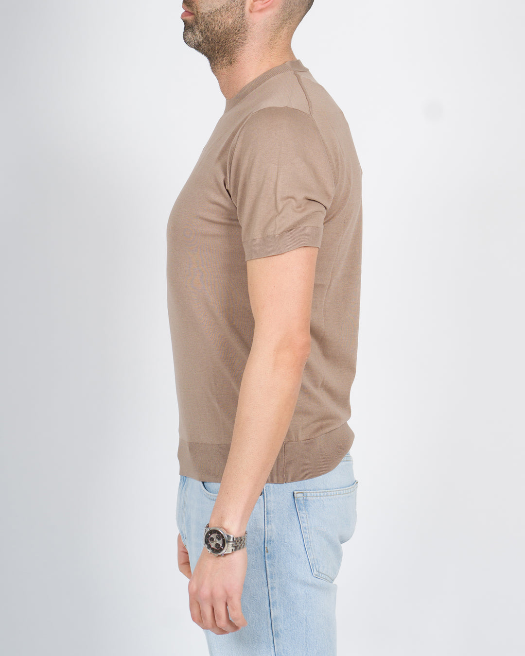 T-shirt extrafine fango 