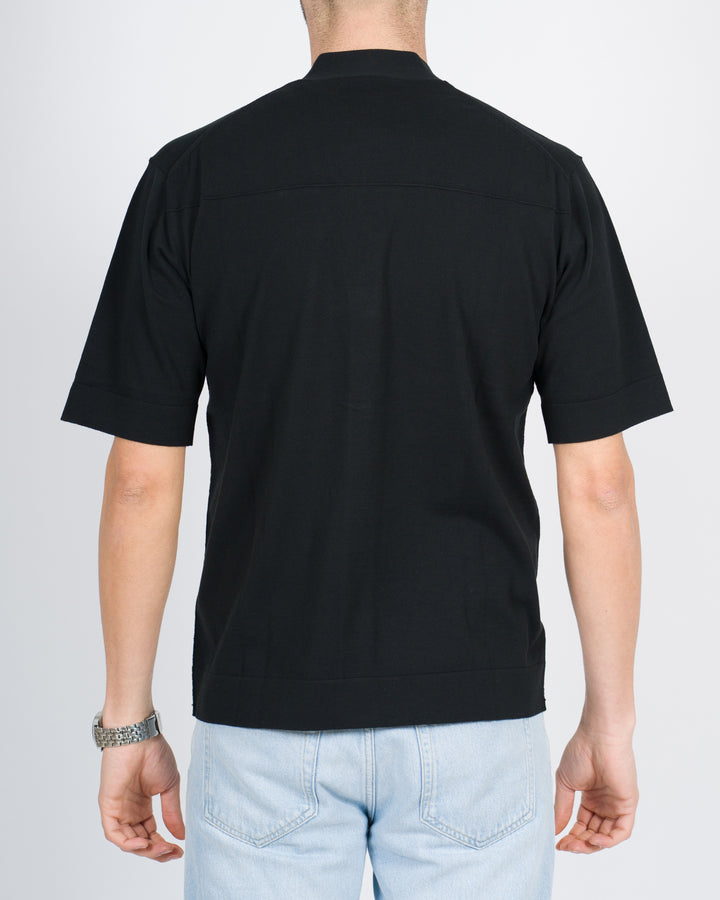 Maglia cardigan extrafine nero 