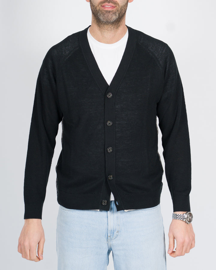 Cardigan raglan nero 