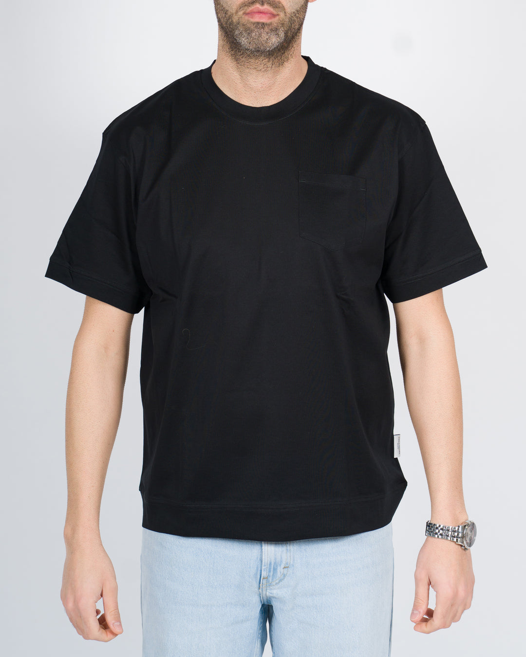 T-shirt cotone nera 