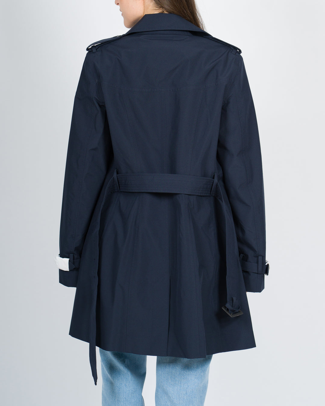 Trench donna Audrey blu nero<BR/> 