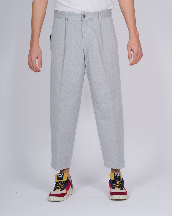 PANTALONE LEO JAPAN GRIGIO CHIARO 