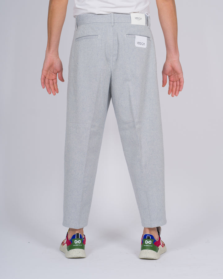 PANTALONE LEO JAPAN GRIGIO CHIARO 